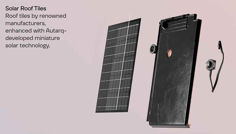 Solar roof tiles by Autarq